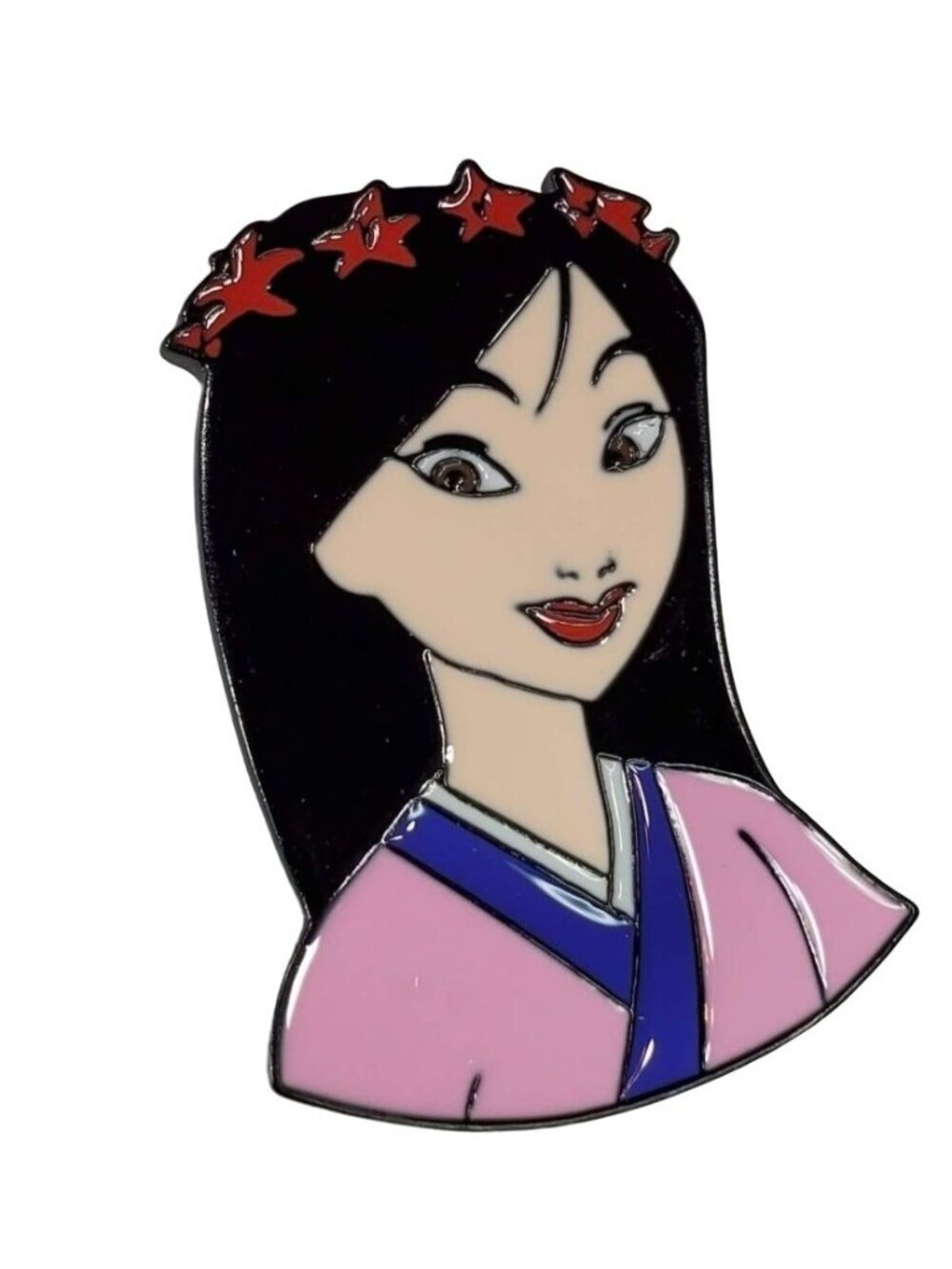 Mulan Princess Lapel Pin Warrior Brooch Enamel Badge Pin Jewelry Accessories